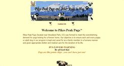 Desktop Screenshot of pikespeakpugs.com