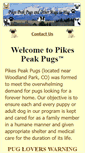 Mobile Screenshot of pikespeakpugs.com